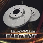Rear Premium Coated Slotted Brake Rotors Ceramic Pads Fit 95 96 Honda Prelude. Fixed Price $76.73.