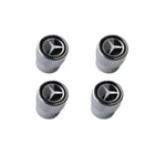 Mercedes-benz Tire Valve Steam Cap Set Black Star On Caps Oem Genuine. Fixed Price $26.95.