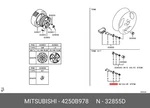 Genuine Oe Bolt Metal 4250b978 For Mitsubishi 4250-b978. Fixed Price $14.09.