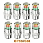 8* Car Tire Valve Stem Caps Pressure Monitor Sensor Indicator 3 Color Uswsmzelwn. Fixed Price $8.49.