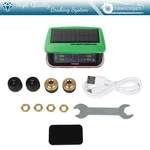 Green Rv Tire Pressure Sensor 1 Pc Tpms Solar Monitor 4 Sensors W/alarm Modes. Fixed Price $31.99.