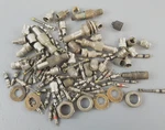 Antique Vintage Schrader And Other Tire Valve Stem Cap Nut Parts Lot. Fixed Price $39.89.