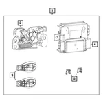 For Jeep Cherokee 2016-2019 Mopar 68272742ae Keyless Entry Receiver. Fixed Price $179.56.