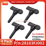 Set Of 4 433mhz Tire Pressure Sensor For 2014-2017 Subaru Xv Tpms 28103-fj002. Fixed Price $36.65.