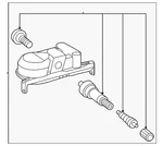 Genuine Toyota Tire Pressure Monitoring System (tpms) Sensor 42607-0c110. Fixed Price $104.24.