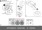Genuine Oe Valvetire 4250c386 For Mitsubishi 4250-c386. Fixed Price $23.40.