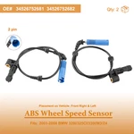 Fit 2001-2008 Bmw 325i 330i M3 Abs Sensor Front Left & Right 34526752681/82 Oem. Fixed Price $28.14.