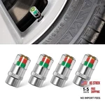4pcs Tire Pressure Monitor Valve Stem Caps, Universal 32psi Car Silver4. Fixed Price $9.75.