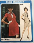 Vintage 1960's Vogue Americana Blass Dress Pattern 2258 Size 12 Cut Complete Mod. Fixed Price $30.00.
