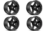 Set 4 17" Grid Offroad Gd04 17x9 5x5 5x5.5 -12mm Wheels Matte Black Lifted Rims. Fixed Price $920.74.