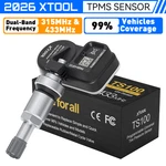 Xtool Tpms Sensors Ts100 315/433 Mhz 2-in-1 Car Tire Pressure Metal Programmable. Fixed Price $19.99.