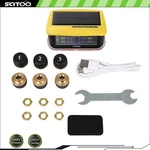 Yellow Rv Tire Pressure Sensor 1pc Tpms Solar Monitor 6pc Sensors W/alarm Modes. Fixed Price $37.88.