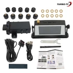 Tpms 24x7 / Real Time 10 Mixed Sensors Tire Pressure Monitoring System For Rvs. Fixed Price $155.69.