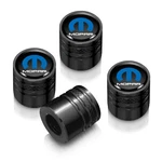 Mopar In Black On Aluminum Cylinder-style Tire Valve Stem Caps. Fixed Price $22.99.