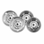 Pacific Dual 33-1950w Wheel Simulator Stainless Steel Front And Rear 19.5" 8 Lug. Fixed Price $436.36.