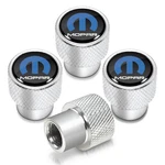 Mopar In Black On Shining Silver Aluminum Tire Valve Stem Caps. Fixed Price $22.99.