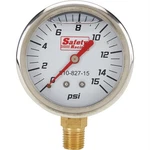 Safety Racing Liquid-filled Replacement Gauge, 0-15 Psi. Fixed Price $30.99.