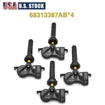 4pcs Tpms Tire Pressure Sensor 433mhz For Chrysler Pacifica Jeep 68313387ab. Fixed Price $23.87.