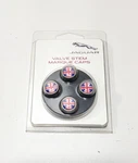 Jaguar F-pace F-type Xe Xj Union Jack Valve Caps Set X4 New Genuine C2d60781. Fixed Price $80.49.