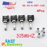 4 Pcs New Oem Tpms Tire Pressure Monitoring Sensor 315 Mhz For Bmw 36106887146. Fixed Price $118.99.