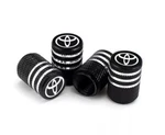 4x Toyota Tire Valve Stem Caps For Car Truck Universal Fitting Black Free Ship. Fixed Price $13.49.