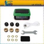 Green Rv Tire Pressure Sensor 1pc Tpms Solar Monitor 6pc Sensors W/alarm Modes. Fixed Price $35.87.