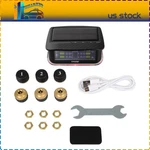 Black Rv Tire Pressure Sensor 1pc Tpms Solar Monitor 6pc Sensors W/alarm Modes. Fixed Price $34.95.