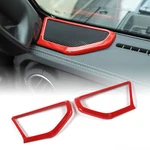 2pcs A Pillar Speaker Cover Decor Trim Bezel For 2018+ Jeep Wrangler Jl Red Abs. Fixed Price $24.88.