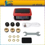 Red Rv Tire Pressure Sensor 1pc Tpms Solar Monitor 6pc Sensors W/alarm Modes. Fixed Price $37.30.